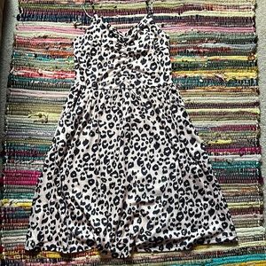 Lg cheetah print midi dress